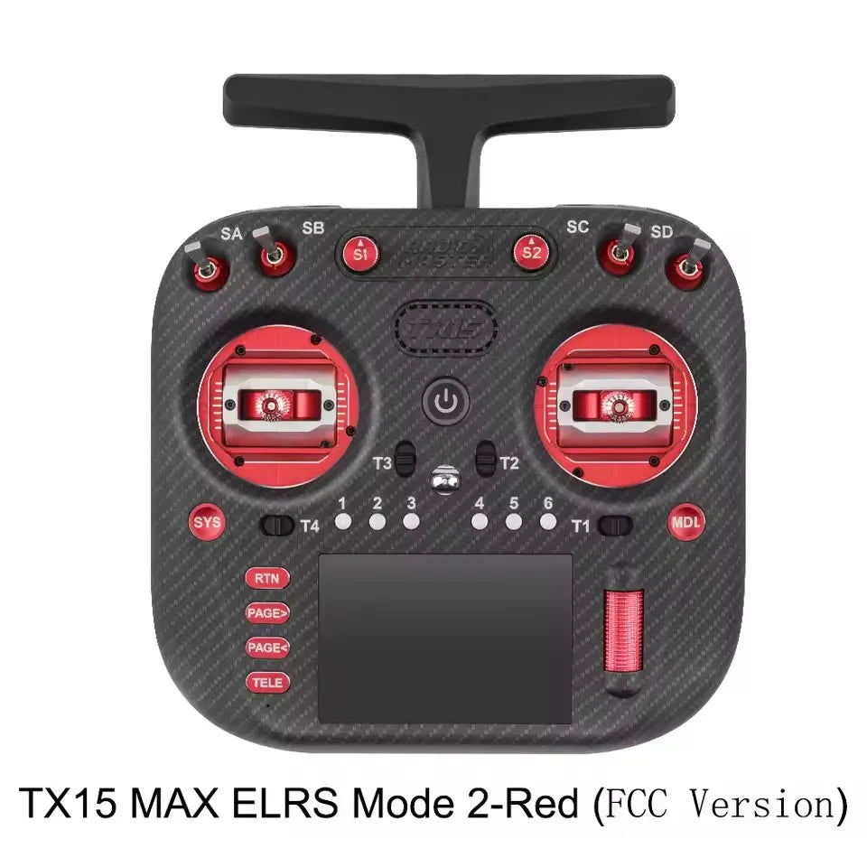 Radiomaster TX15 Max 3.5inch IPS Touchscreen Radio Controller ExpressLRS With AG02 CNC Hall Gimbal Built-in Gyro Microphone