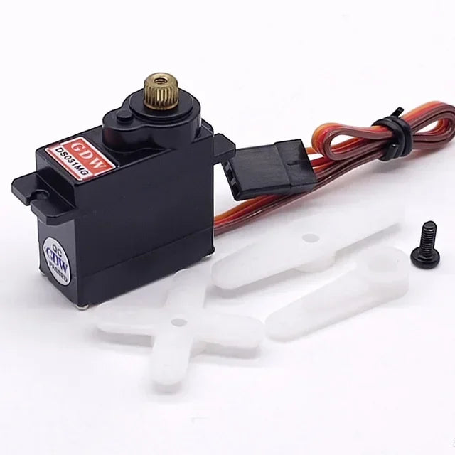 GDW DS031MG 9g 12g Metal Gear Micro Mini Digital Servo High Speed Angle 180 for 450 Helicopter Fix-wing RC Auto Robot Arm