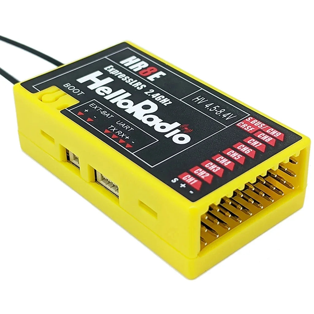 HelloRadio HR8E ELRS 2.4G 9-Channel Receiver