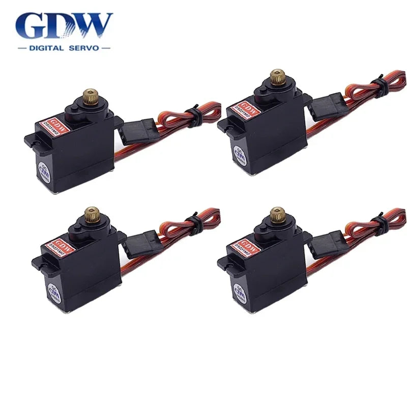 GDW DS031MG 9g 12g Metal Gear Micro Mini Digital Servo High Speed Angle 180 for 450 Helicopter Fix-wing RC Auto Robot Arm