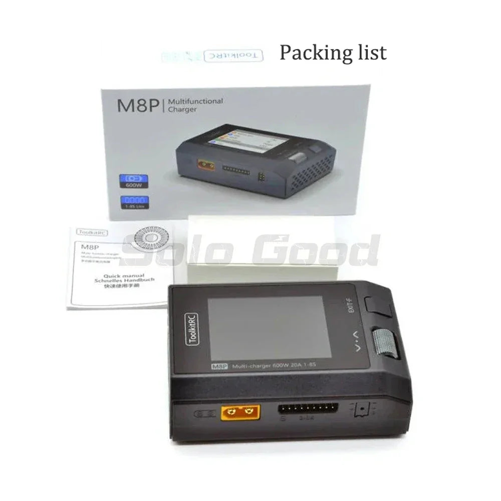 ToolkitRC M8P 600W 20A DC Balance Charger Discharger