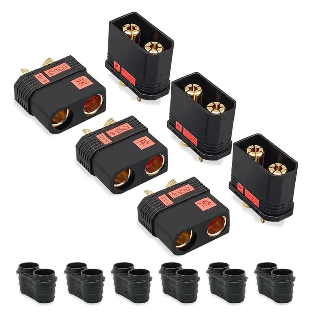 3 Pairs SoloGood QS8 Plug High Current Anti-Spark Black Connector