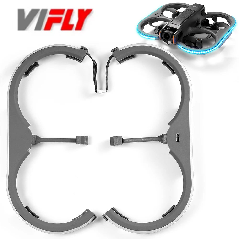 VIFLY Duct Guards with Colorful LED Strip for DJI Avata 2