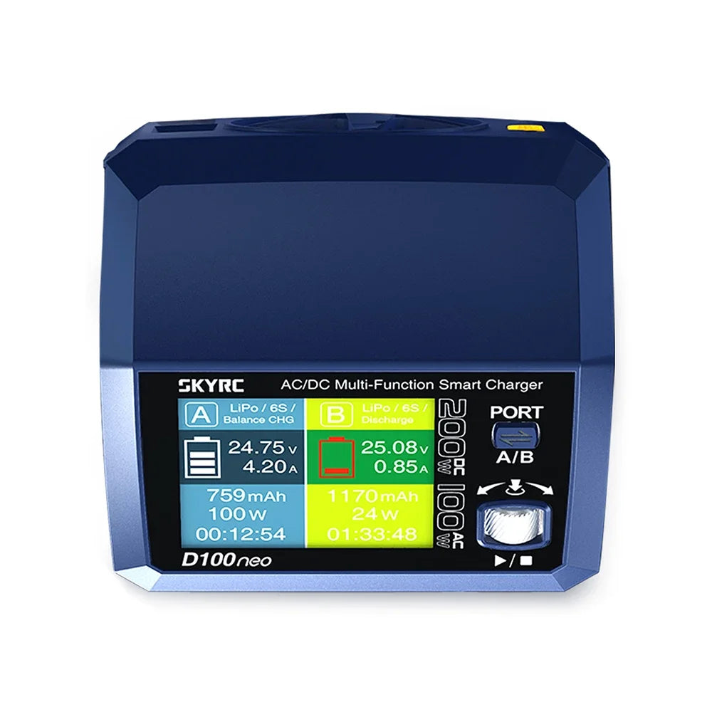 SkyRC D100neo Smart Charger SK-100199 AC100W DC200W Smart Lipo Charger Replacement For D100 V2 Upgrade