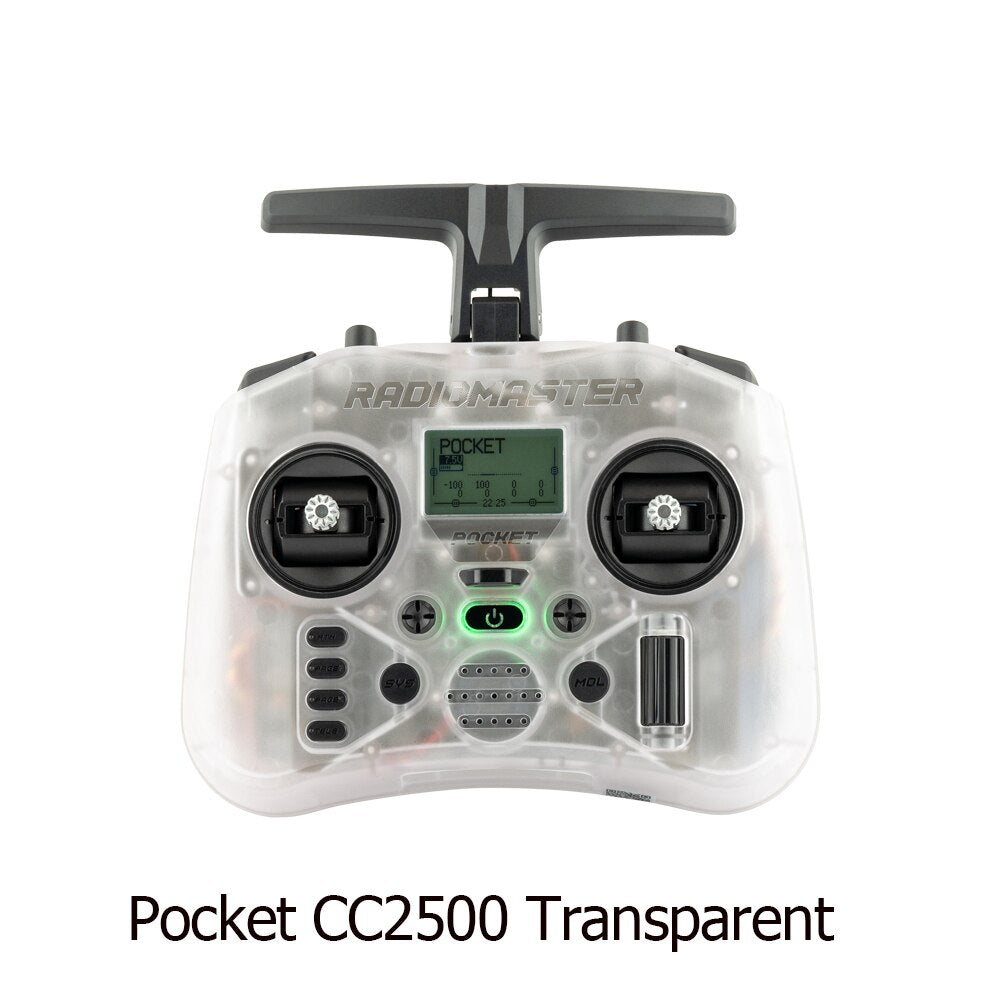 Radiomaster Pocket FCC Version Hall Gimbal Transmitter Remote Control Portable Lightweight Built In LED Light Foldable Antenna