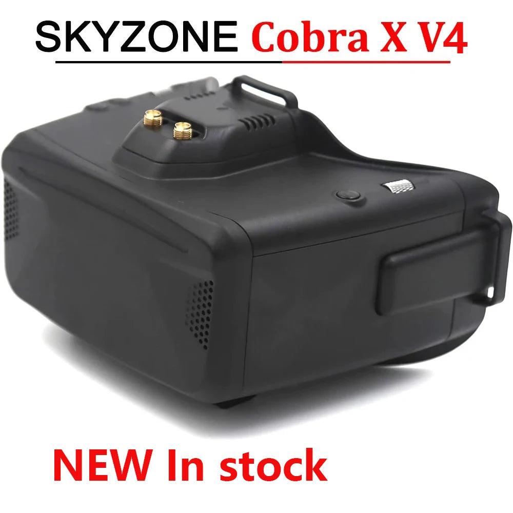 SKYZONE Cobra X V4 FPV Goggles 5.8Ghz 48CH FPV Receiver 1280x720 LCD with DVR for RC Airplane FPV Racing Drone(black)
