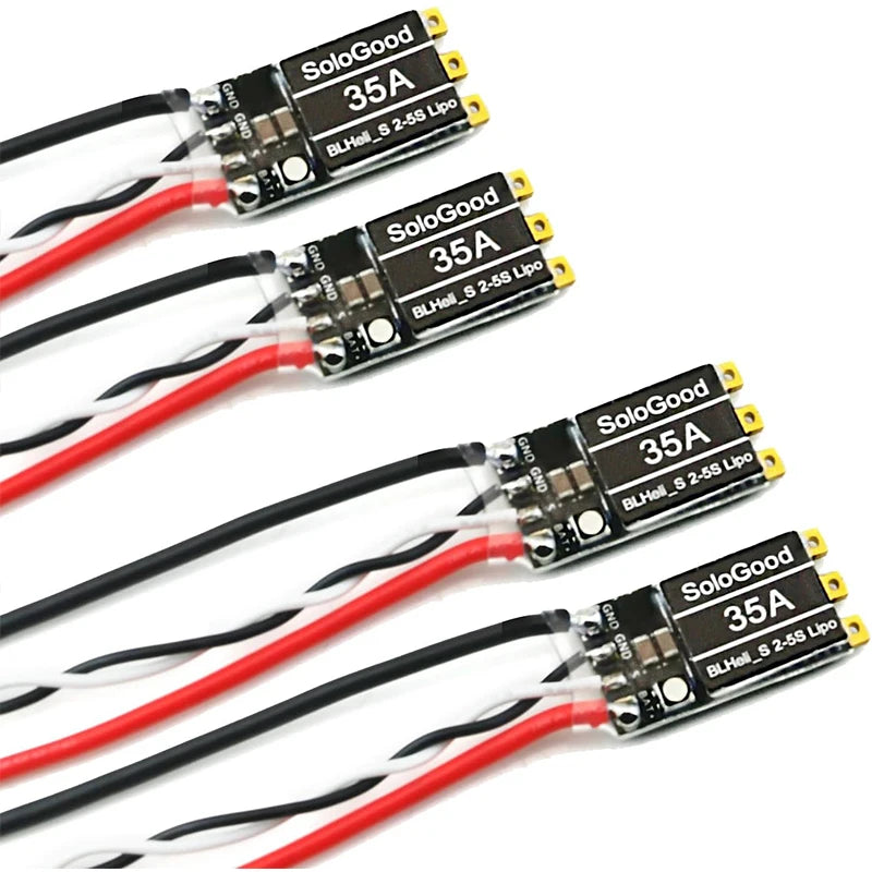 SoloGood 35A Brushless ESC 2-5S Lipo BLHeli_S Electronic Speed Controller 45A Support D-Shot 150/300/600