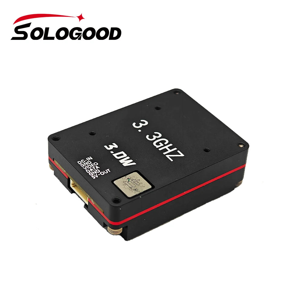 SoloGood Long Range 3.3GHz 3W FPV Video Transmitter VTX 8CH 4000mW 3.3G VRX Receiver Kit for FPV RC Racing Drone Goggles