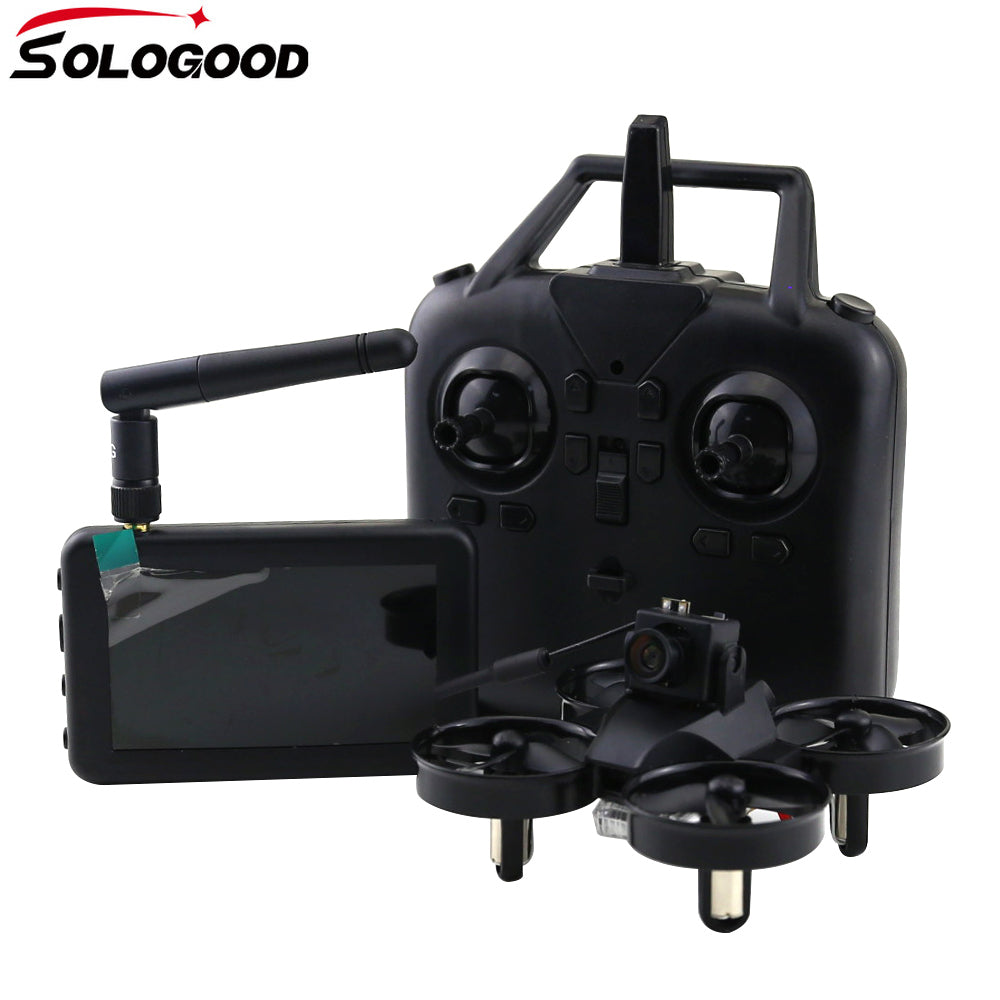 SoloGood RTF Micro FPV RC Racing Quadcopter Toys w/ 5.8G S2 800TVL 40CH Camera / 3Inch LCD Screen Auto Search Monitor Drone