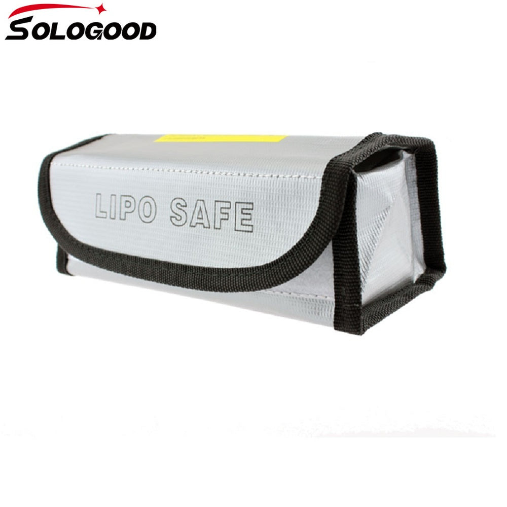 SoloGood LiPo Li-Po Battery Fireproof Safety Guard Safe Bag 125*64*50MM 185*75*60MM Helicopters Levert Dropship For RC Drone