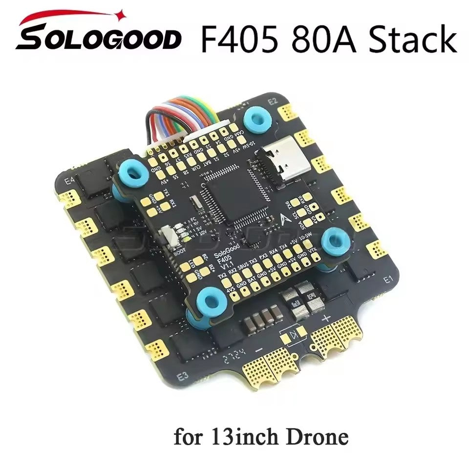 SoloGood F722 80A 8S Stack Flight Control Support 2 Cameras