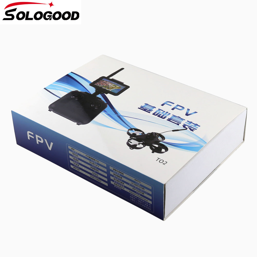 SoloGood RTF Micro FPV RC Racing Quadcopter Toys w/ 5.8G S2 800TVL 40CH Camera / 3Inch LCD Screen Auto Search Monitor Drone
