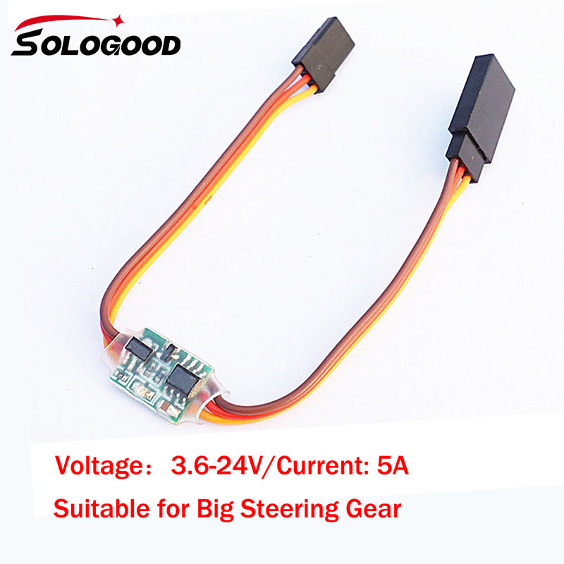 SoloGood Servo Signal Reverser Rotation Inverter 3.6V - 24V Steering Gear Reverser for JR Futaba Aircraft Airplane Steering Gear and Any Servos