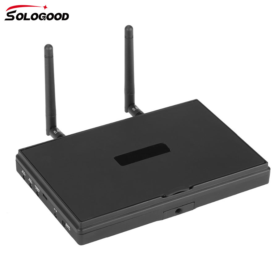 SoloGood LCD5802D 5802 5.8G 40CH 7 Inch Raceband FPV Monitor 800x480 With DVR Build-in Battery Video Screen