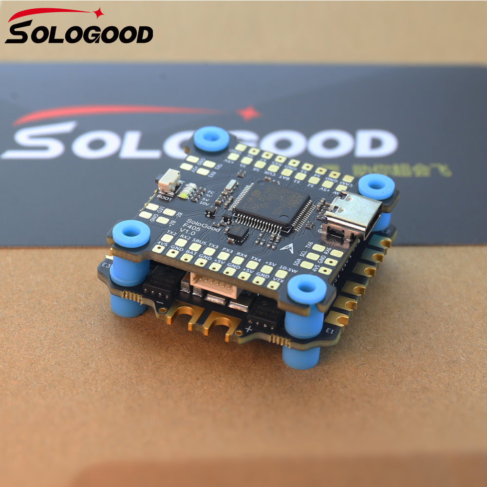 SoloGood F405 55A Stack ICM42688P F405 Flight Controller BLHELI_S 55A 4in1 ESC 30.5X30.5mm 2-6S