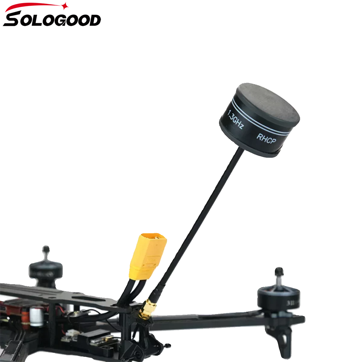 SoloGood 1.2G 1.3G High Gain Circular Polarized Omni Antenna 1.9dbi RHCP SMA for FPV Long Range Drone