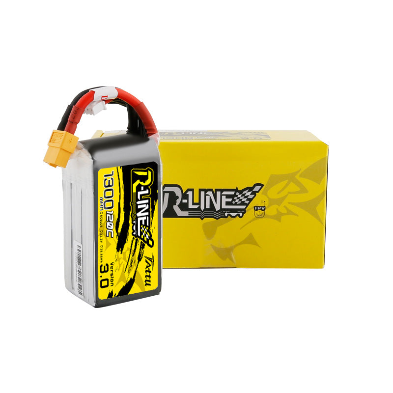 Tattu R-line Rline V3 3.0 120C 1050/1300/1550/1800/2000mAh 4S 5S 6S Lipo Battery Strap XT60 Plug FPV Racing Drone RC Quadcopter