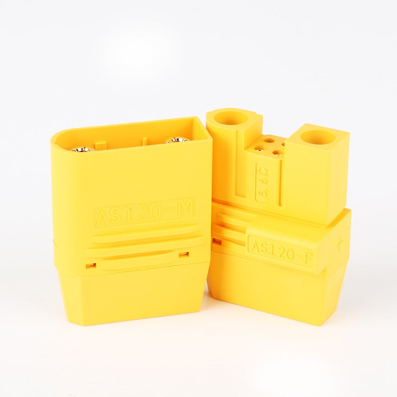 Amass AS120 Male/Female Plug Connector Resistance Adapter Plug for RC Model FPV Racing Drone Lipo Battery Multirotor Parts