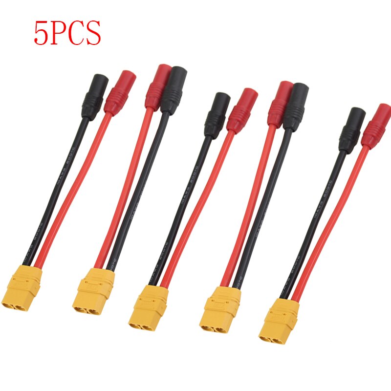 Amass XT90 Female to AS150 Female Plug Cable 15cm 10AWG Silicone Line Charger Adapter Wire for Battery RC Agriculture Drone