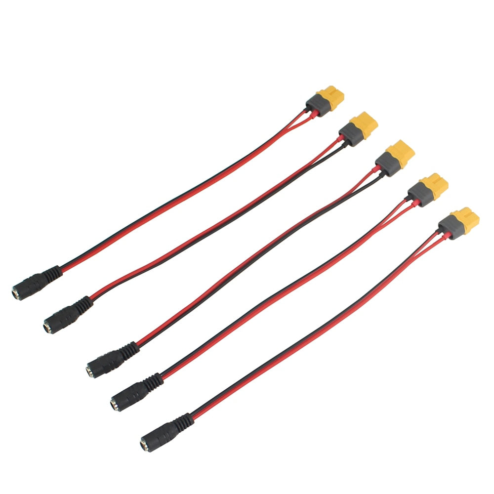 Amass XT60 Plug Female To DC5.5*2.5mm Power Supply Adapter Line Adapter Cable Suitable