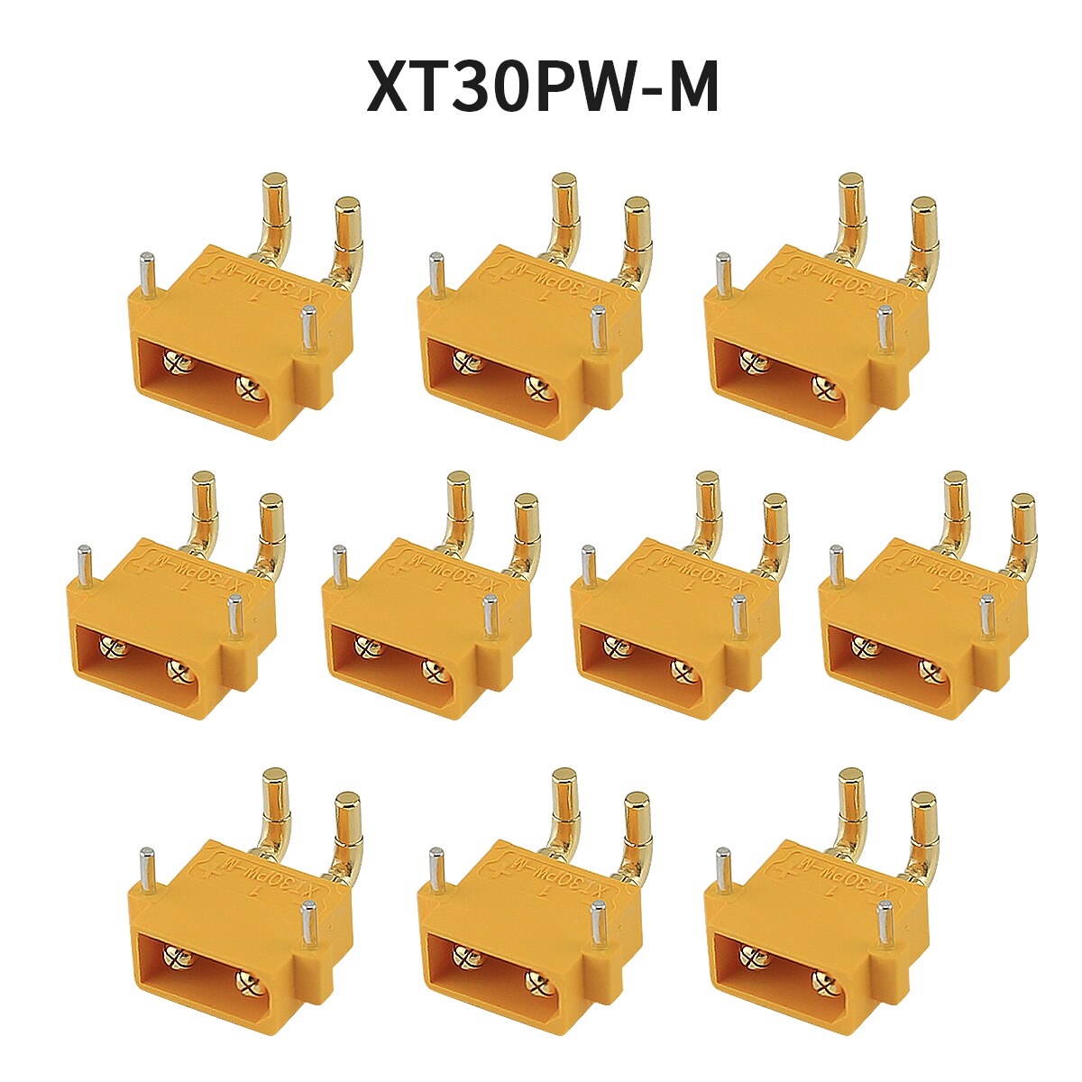 10 Pairs Amass XT30PW XT30 Connector Plug Male and female Upgraded Female & Male Heat Shrink Gold Plated For RC Parts