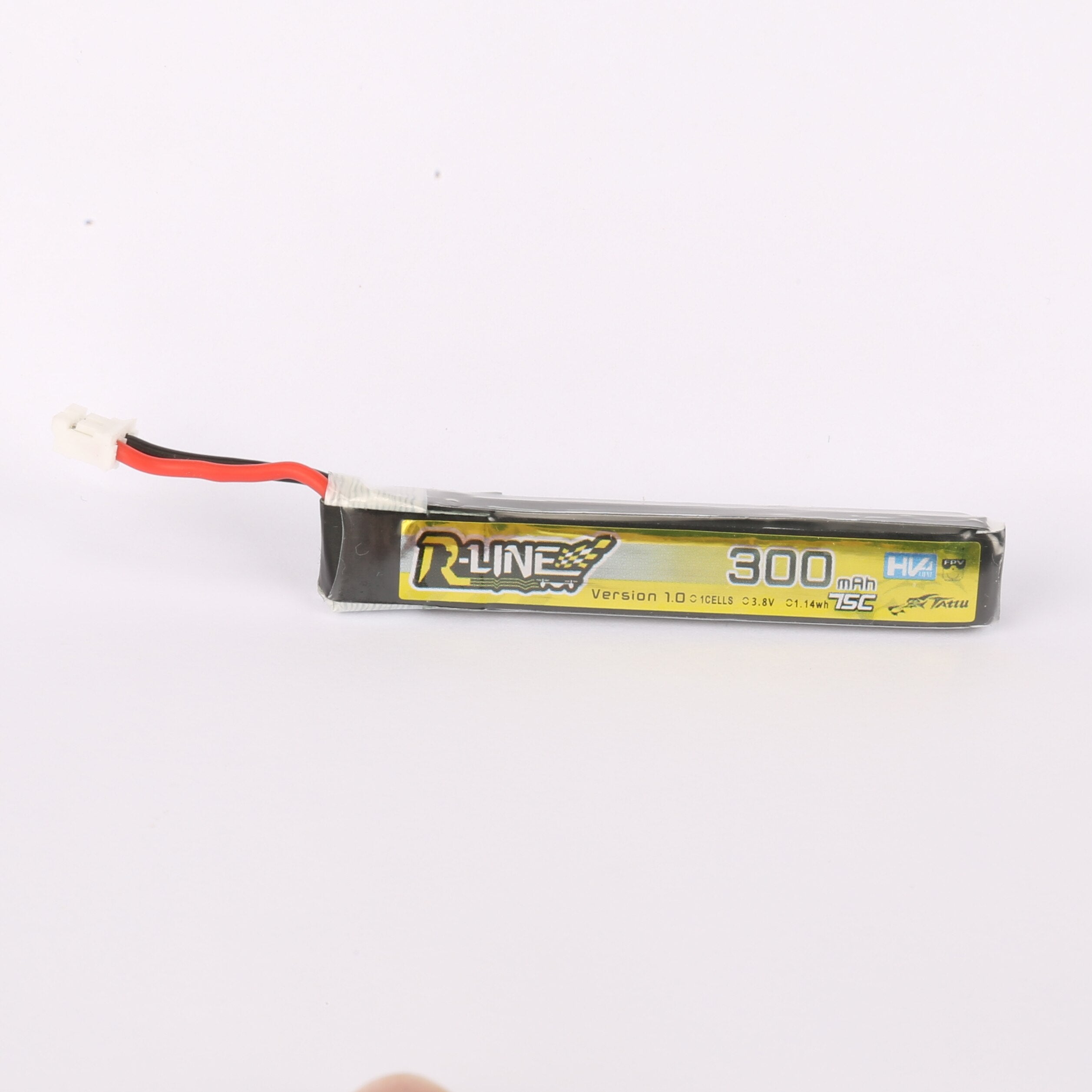 10pcs TATTU Lipo Battery 300mAh 3.8V 75C 1S with PH2.0 Plug Connector and 51005 to PH2.0 Plug for RC FPV Racing Drone Quadcopter