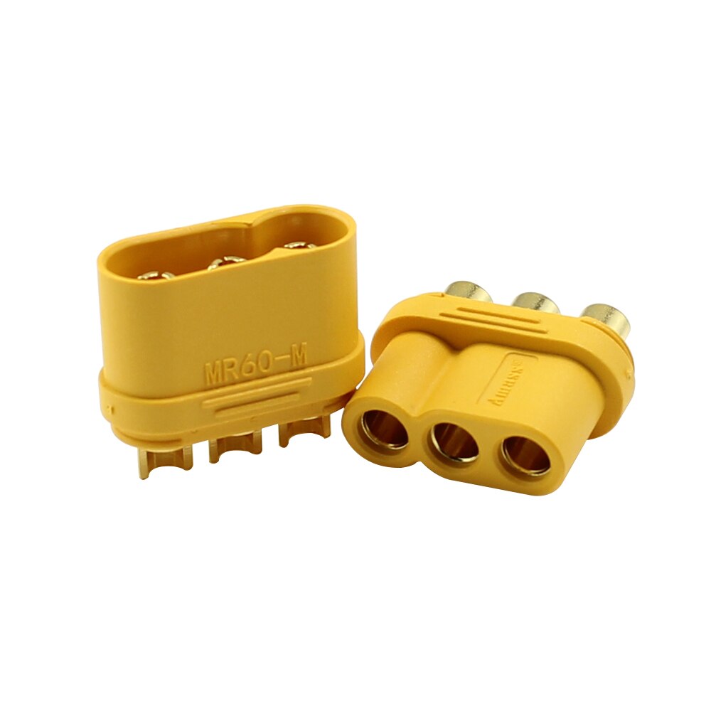 10 Pair Amass MR60 Plug w/Protector Cover 3.5mm 3 Core Connector T Plug Interface Connector Sheathed for RC Model