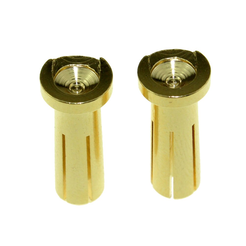 10PCS AMASS 4mm 5mm Banana Plugs Male Authentic Alotted aft Beveled Stable Current 40A Gold Plating 5u For RC Car