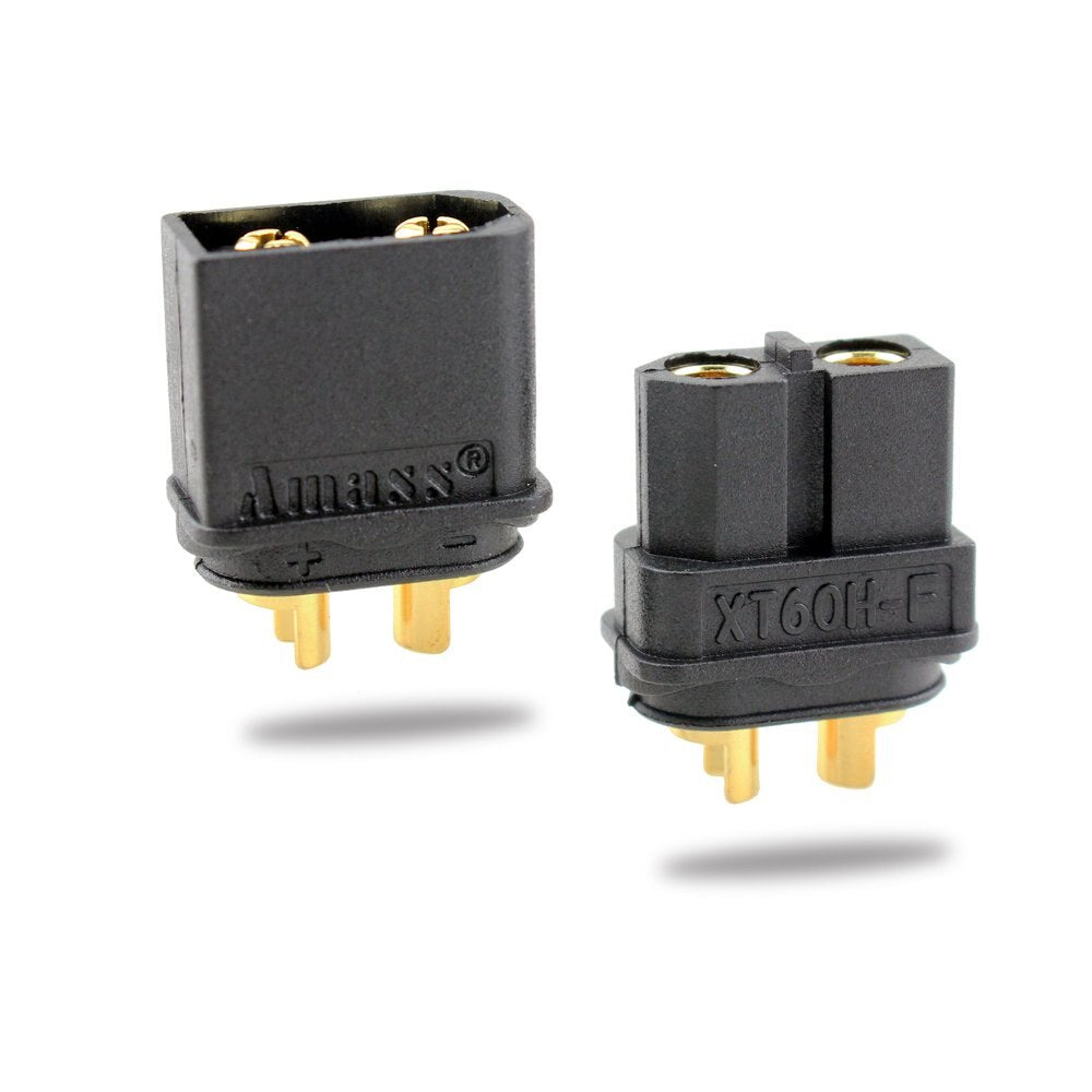 10 Pairs Amass XT60H Bullet Connector Plug With Sheath Housing+10PCS XT60E-M Mountable XT60 Male Plug Connector