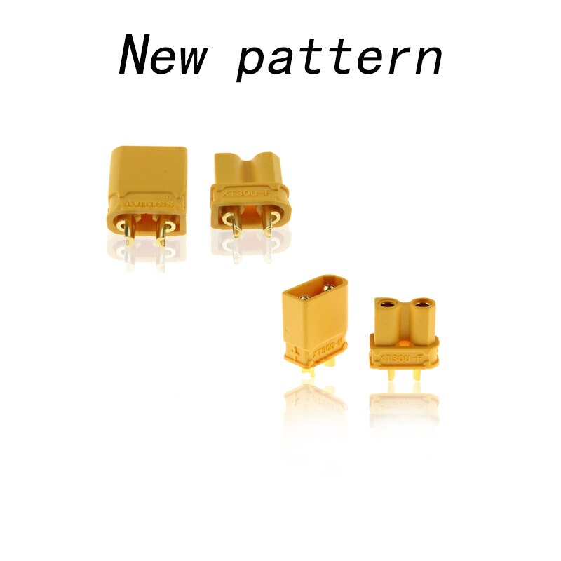 Wholesale 500pcs Amass XT30 XT30U Plug Adapter Male Female Bullet Connector Gold Plated Banana Plug
