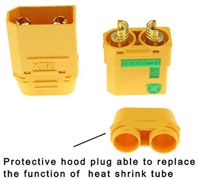 Wholesale 100pcs Amass XT90S XT90-S XT90 Connector Anti-Spark Male Female Connector for Battery, ESC and Charger Lead