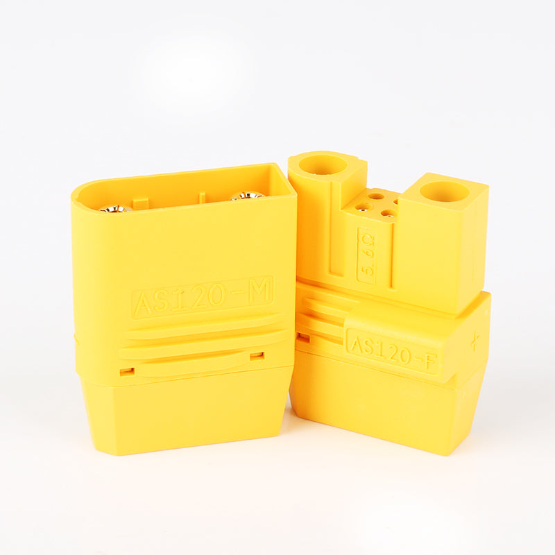Amass AS120 Male/Female Plug Connector Resistance Adapter Plug for RC Model FPV Racing Drone Lipo Battery Multirotor Parts
