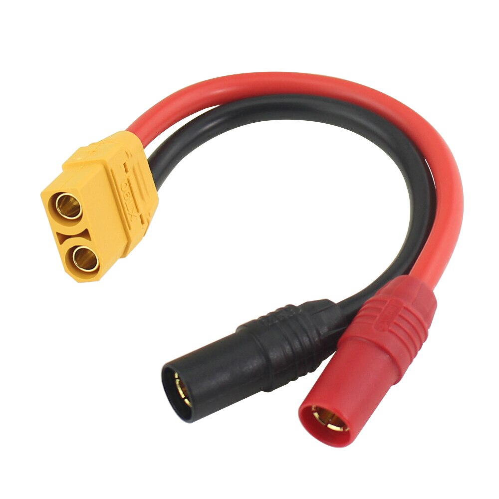 Amass XT90 Female to AS150 Female Plug Cable 15cm 10AWG Silicone Line Charger Adapter Wire for Battery RC Agriculture Drone
