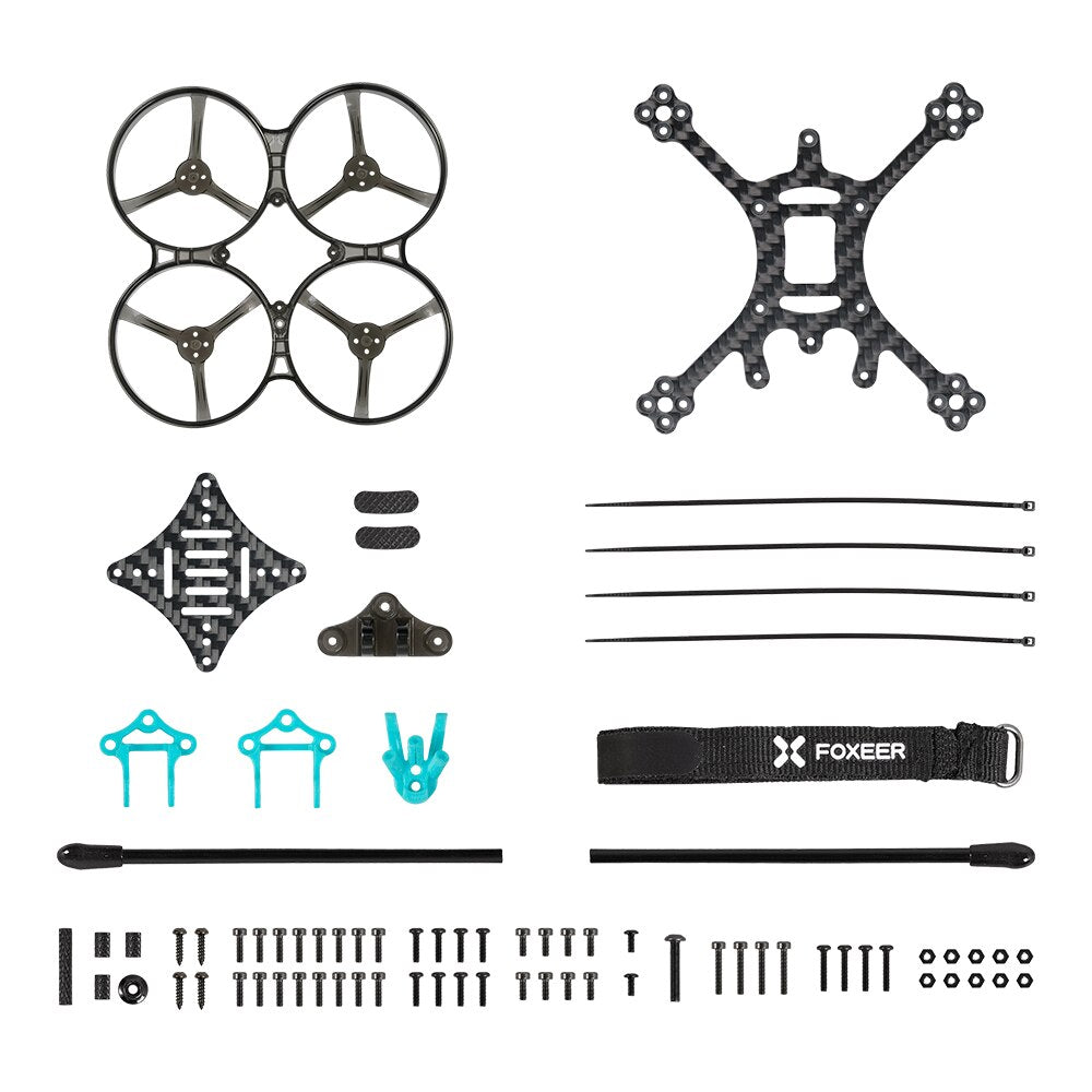 Foxeer Foxwhoop 25 104mm T700 Carbon Fiber Unbreakable Cinewhoop Frame for Vista HDzero Analog FPV 2.5inch Freestyle Drones