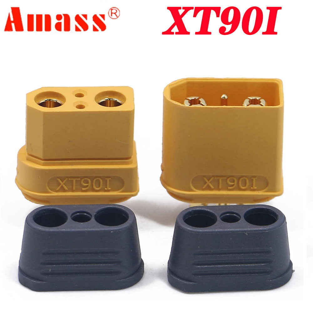 Amass XT90I Plug Connectors 4.5mm Gold Bullet Plated Connector Plug Male Female For RC Model Battery