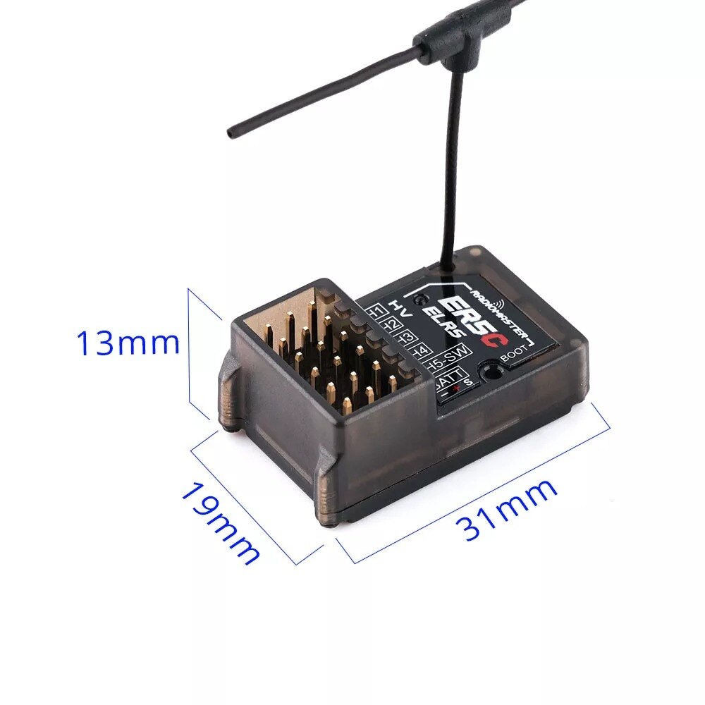 RadioMaster ER5A ER5C 5CH 2.4GHz ExpressLRS ELRS PWM Vertical Pin Receiver for RC Planes Cars Boats DIY Parts
