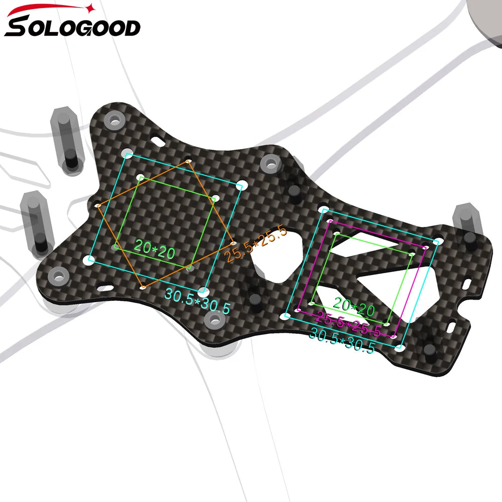 SoloGood APEX EVO Frame Kit Quadcopter for CADDX Vista Polar Nebula Pro RunCam Link Phoenix DJI O3 Air Unit 2306 Motor