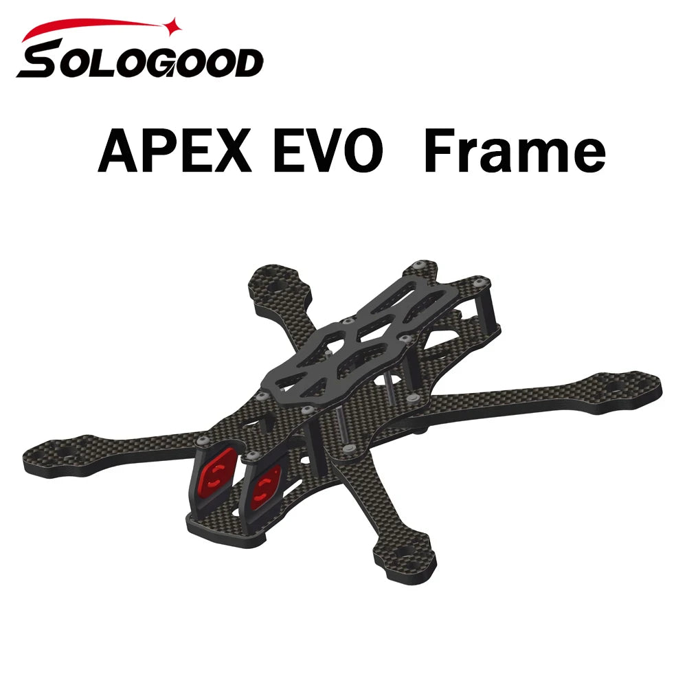 SoloGood APEX EVO Frame Kit Quadcopter for CADDX Vista Polar Nebula Pro RunCam Link Phoenix DJI O3 Air Unit 2306 Motor