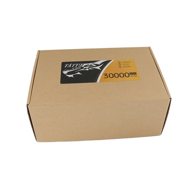 TATTU Batteries 6S 30000mAh 22.2V 25C 6S1P LiPo Battery Pack with AS150 + XT150 Plug Connector for UAV Drones