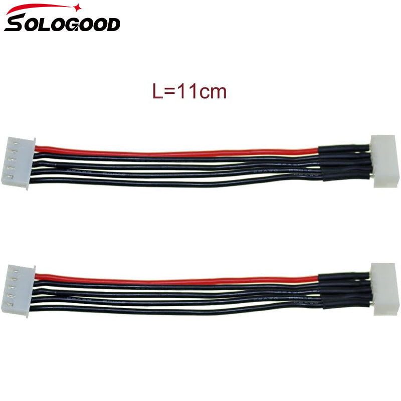 SoloGood 10PCS JST-XH 2S/ 3S/ 4S/ 5S/ 6S Battery Balance Plug Extension Lead 22AWG Silicone Wire Balance Leads Extension Cable for LiPo Batteries Balance Charging
