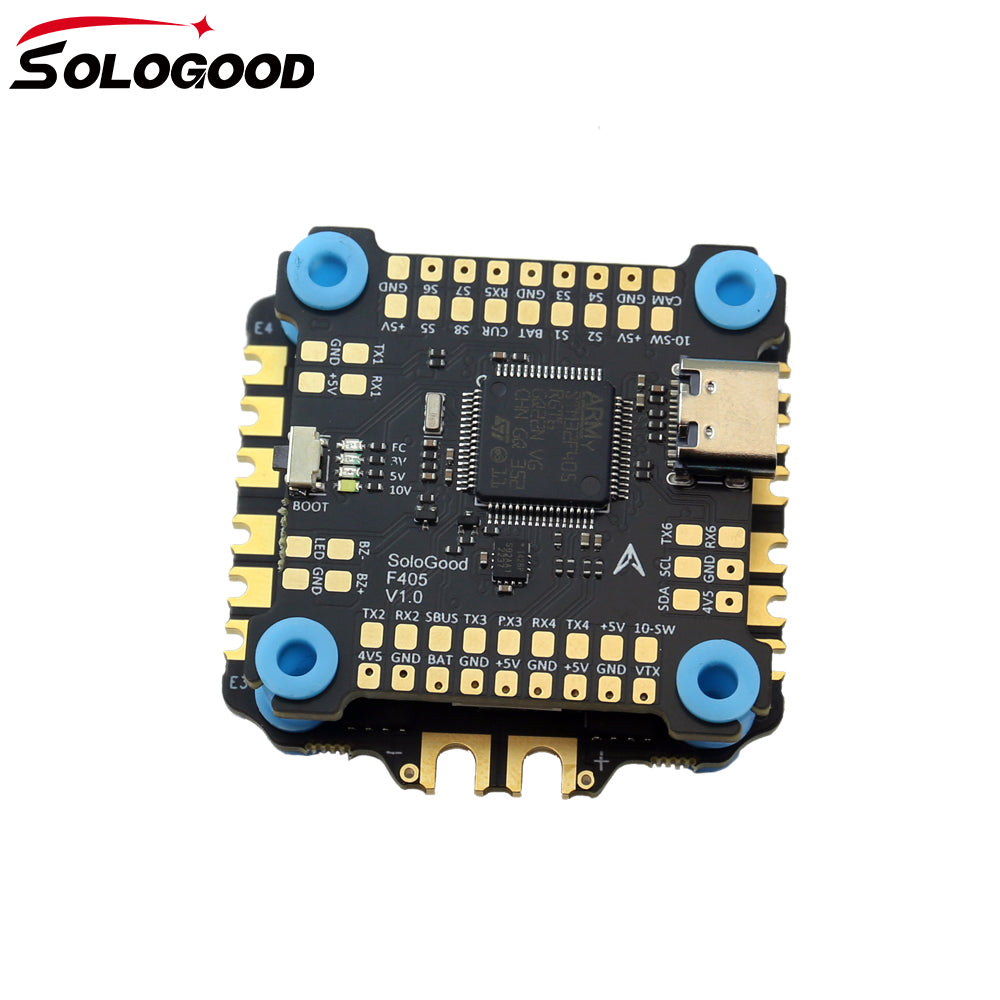 SoloGood F405 55A Stack ICM42688P F405 Flight Controller BLHELI_S 55A 4in1 ESC 30.5X30.5mm 2-6S