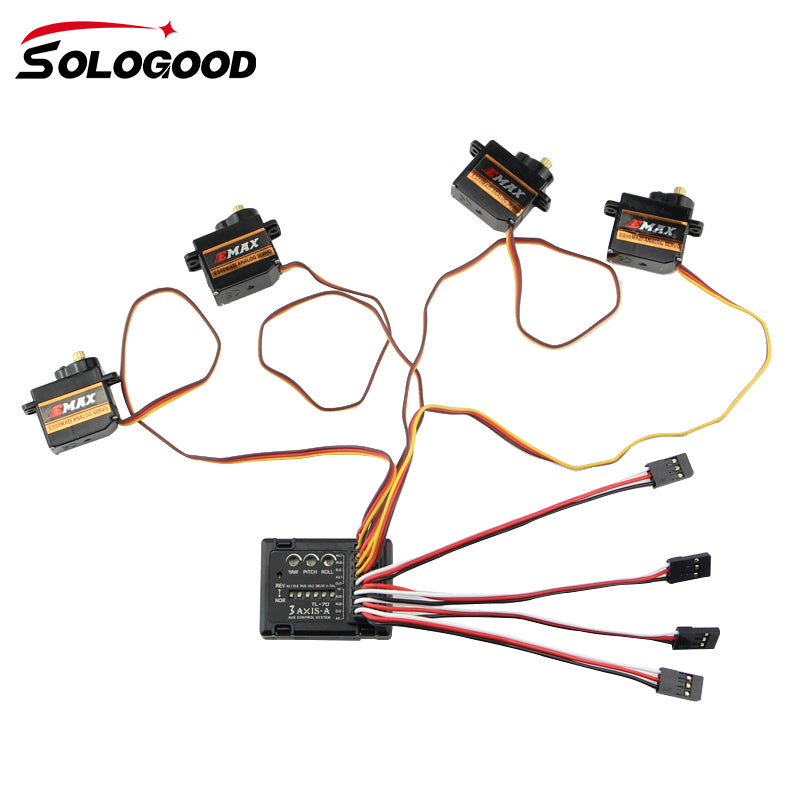 SoloGood 3-axis Flight Controller Stabilizer System Gyro for FPV RC Airplane, Fixed Wing Aircraft, Delta Wing, Gliders