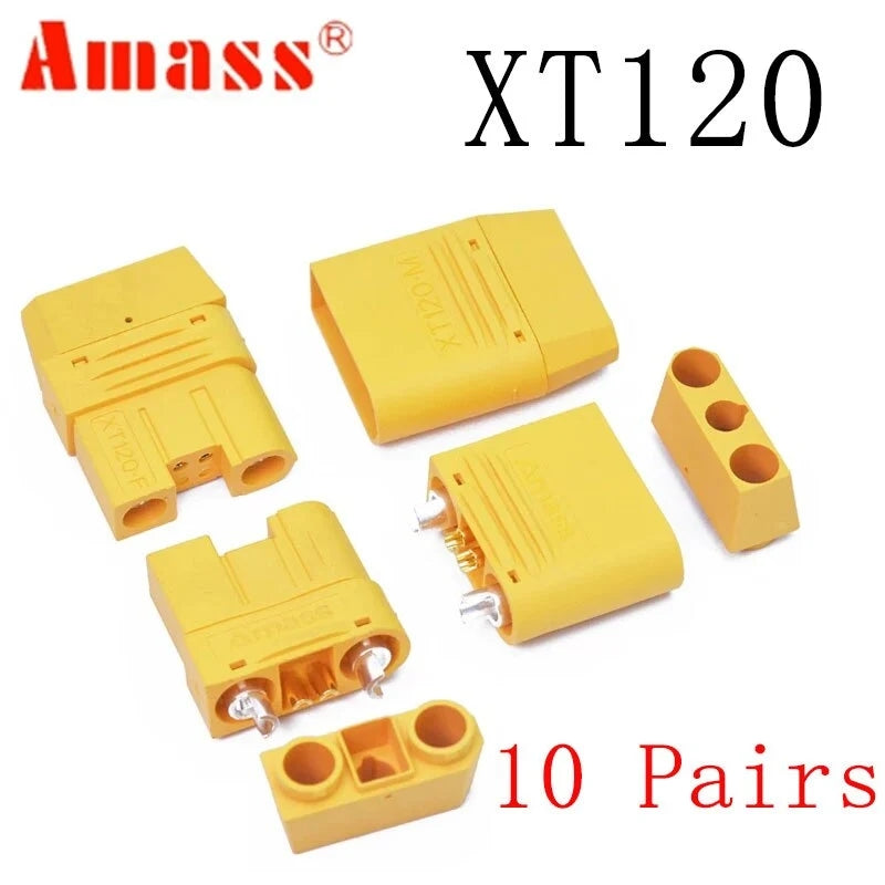 10 pair Amass XT120 60A Large Current Lipo Battery Connector