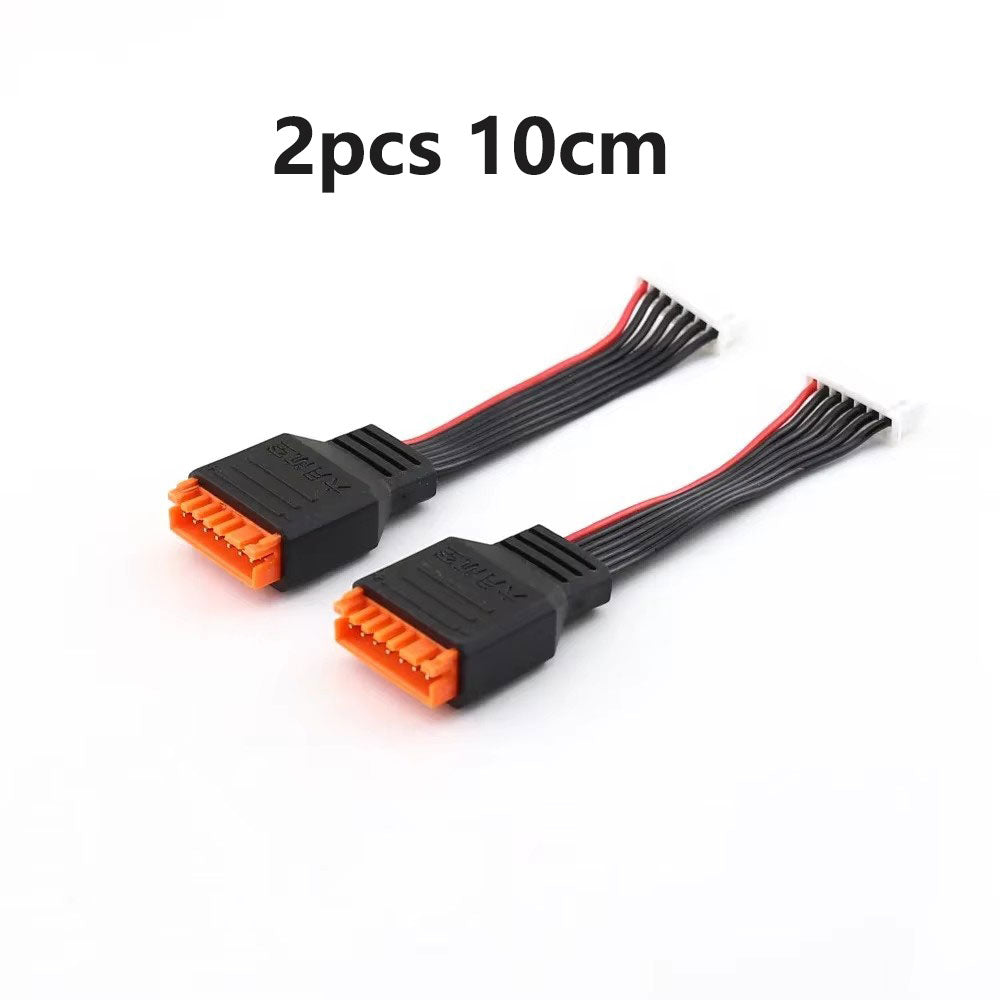 2PCS Charger Extension Cable Balanced Head for 2-6S Lithium Batteries Suitable for HOTA D6Pro ISDT Q6 M8 M6