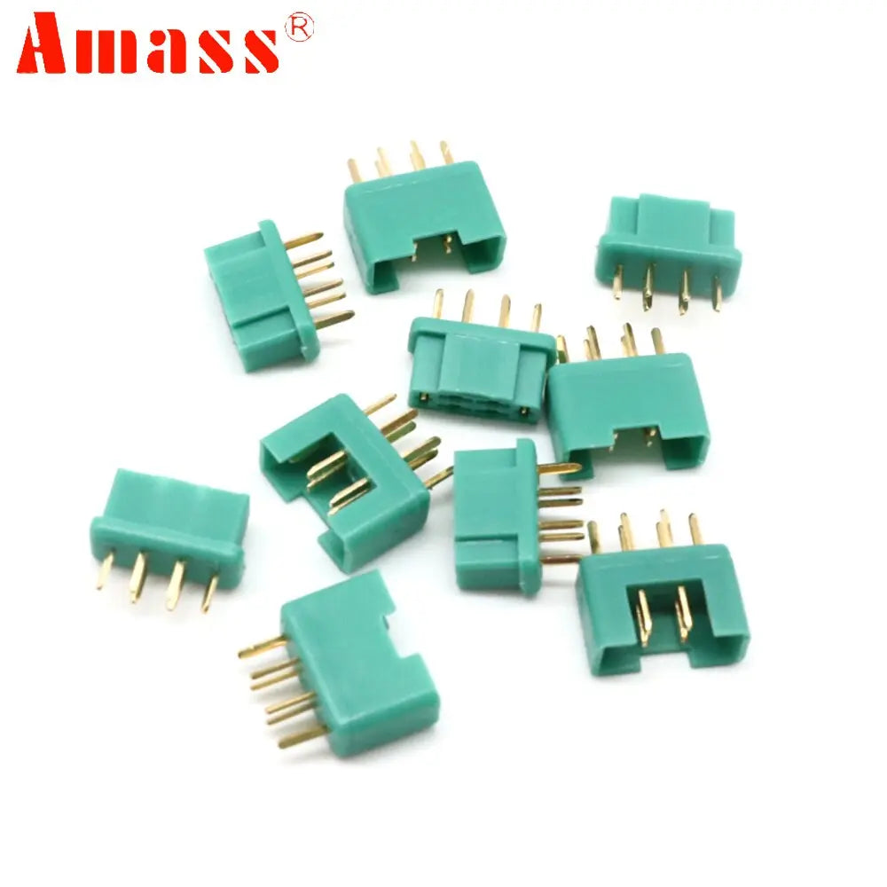 10Pairs Amass MPX Male Female 6-pin Plug Connector Gold Plating For RC Model Part Airplane Plane Drone Toys DIY Parts - Image #6