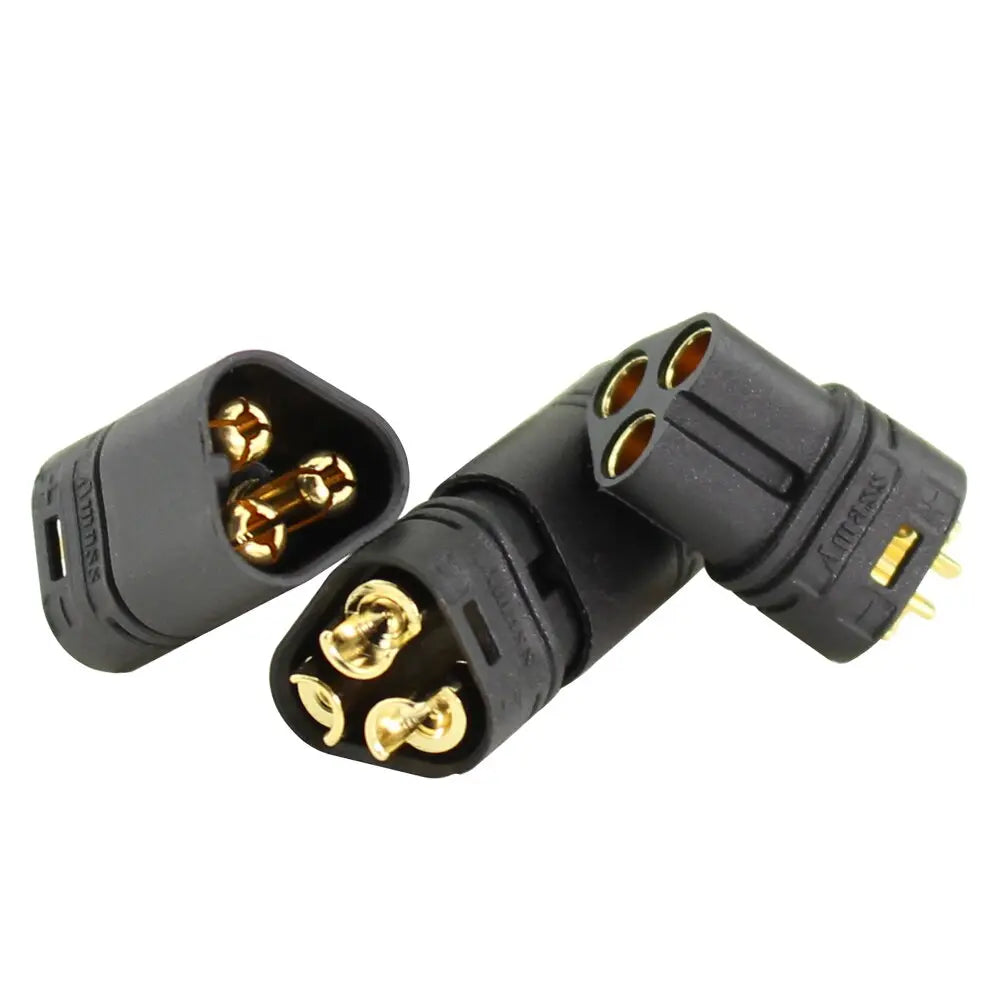 10 Pair Amass  MT60 3.5mm 3 Pole Bullet Connector Plug Male & Female For RC ESC to Motor - Image #5