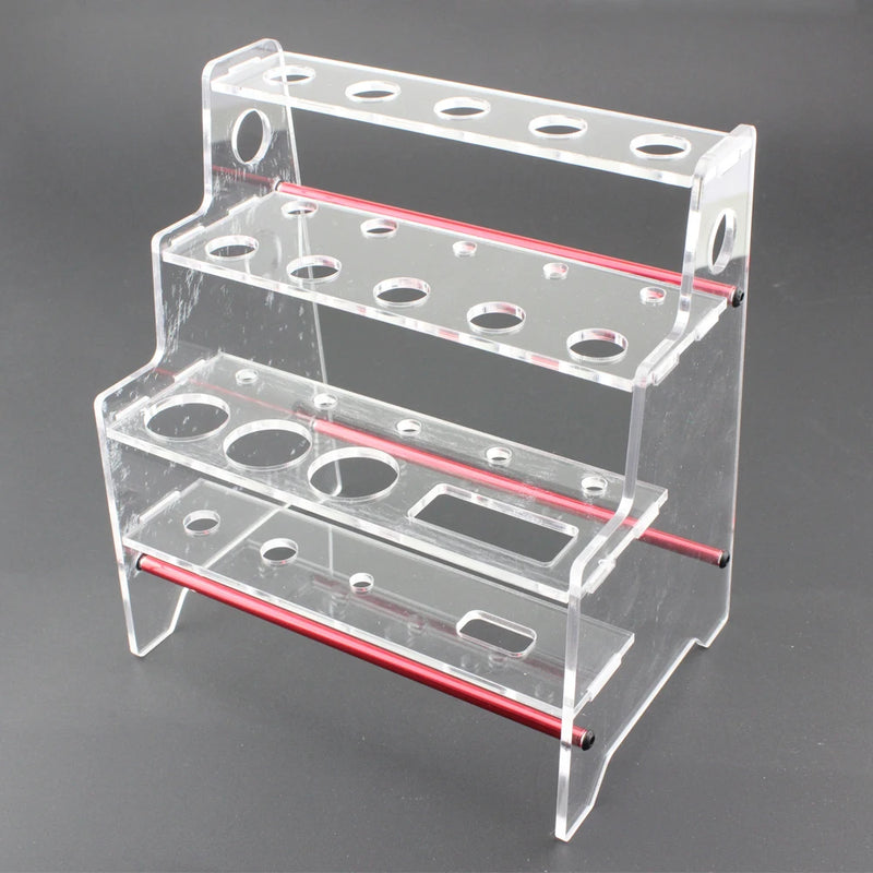 Multifunctional Screwdriver Tweezers Shelf Hex wrench Tool Kit Stand Holder 15 Holes RC FPV Tool Trapezoid Storage Rack 100 sets