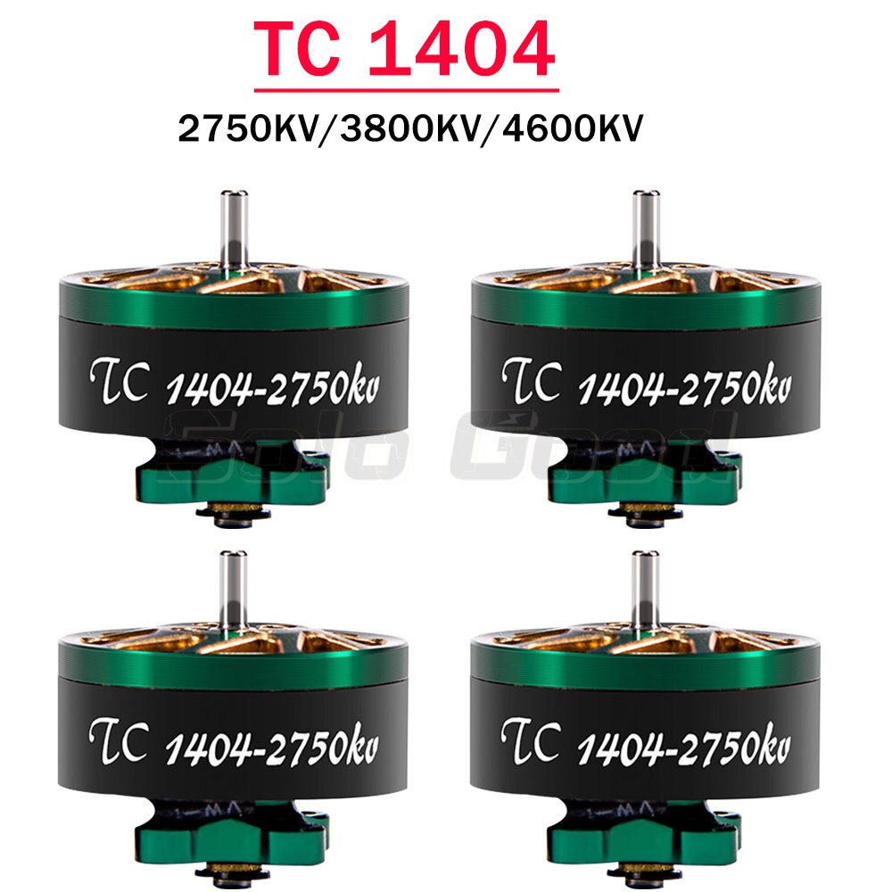 4pcs Brotherhobby TC 1404 4600KV /3800KV /2750KV 4-6S Brushless Ultralight Motor for FPV Racing Freestyle Drones and FPV MultiRotor