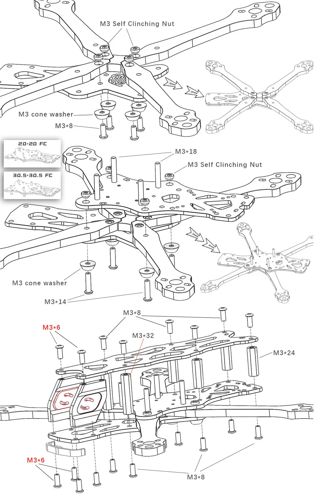SoloGood APEX EVO O4 PRO FPV Frame Kit
