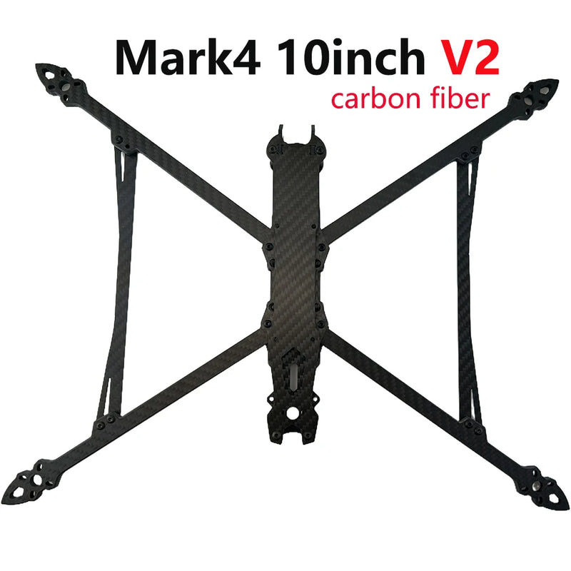 SoloGood Mark4 V2 Mark4 10inch 427mm 3K Full Carbon Fiber TrueX  Frame Gemfan 1050 10X5X3 3-Blade Glass Nylon Fiber Propeller